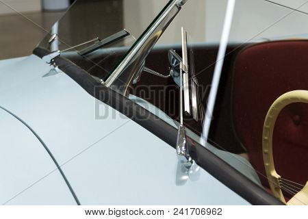 Berlin, Germany - April 15 2018: Porsche 356 Nr. 1 Roadster Replica Standing At Volkswagen Group For