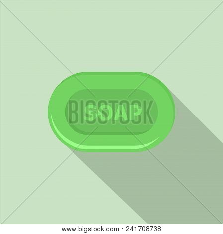 Aloe Soap Icon. Flat Illustration Of Aloe Soap Vector Icon For Web Design