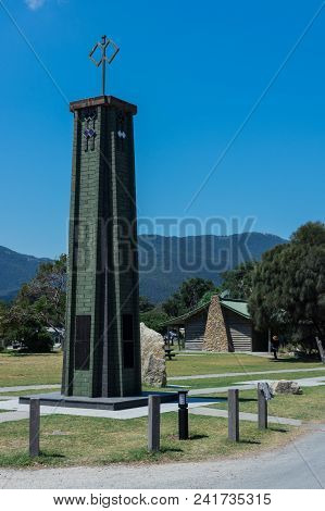 Tidal River, Australia - January 28, 2018: Memorial To Australian Commando Soldiers At Tidal River O