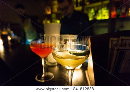 A great cocktail at a speak easy in Paris, France