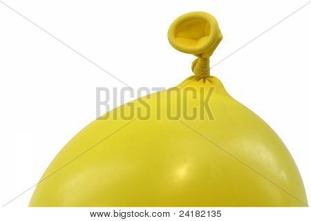 Ballon jaune verticale