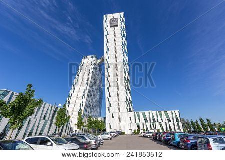 Copenhagen, Denmark - May 22, 2018: Ac Bella Sky Hotel, Convention And Congress Center In Orestad Di