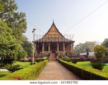 Wat Si Muang Or Simuong Is A Buddhist Temple Located In Vientiane, The Capital Of Laos. Travel In 20
