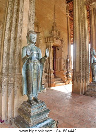 Wat Si Muang Or Simuong Is A Buddhist Temple Located In Vientiane, The Capital Of Laos. Travel In 20