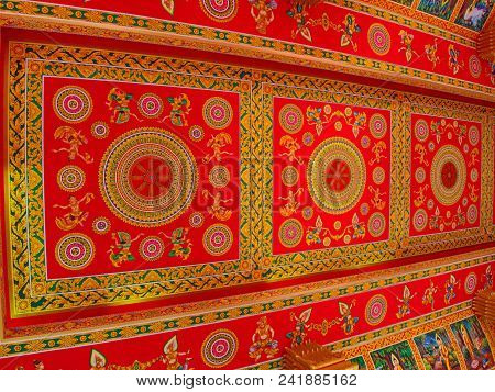 Pha That Luang Is A Gold-covered Large Buddhist Stupa In The Centre Of The City Of Vientiane, Laos.