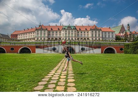 Royal Castle And The Kubicki Arcades In The Old Town Of Warsaw, Poland