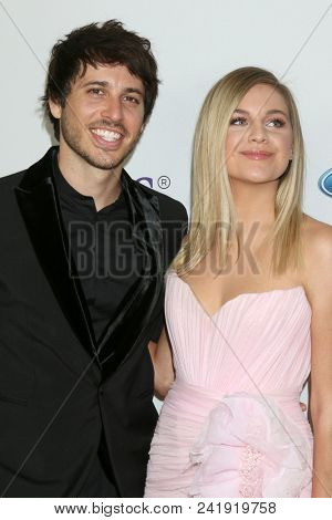 LOS ANGELES - MAY 22:  Morgan Evans, Kelsea Ballerini at the Gracies at the Beverly Wilshire Hotel on May 22, 2018 in Beverly Hills, CA