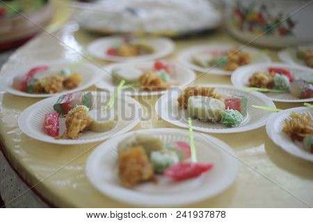 Cake Kue Cenil Or Cenyl And Rice Cake Is Traditional Exotic Food From Indonesia Java