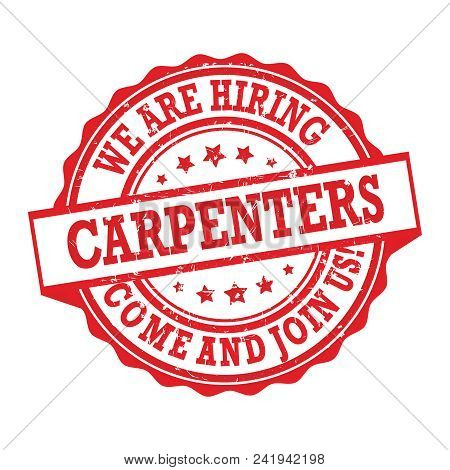We Hiring Carpenters Vector &amp; Photo (Free Trial) | Bigstock
