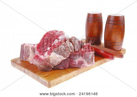 beef fresh raw steak on wood cut board ready to cooking
