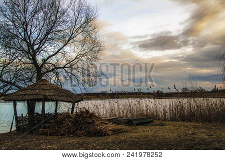 Colorful Clouds Under The Lake And Little Alcove