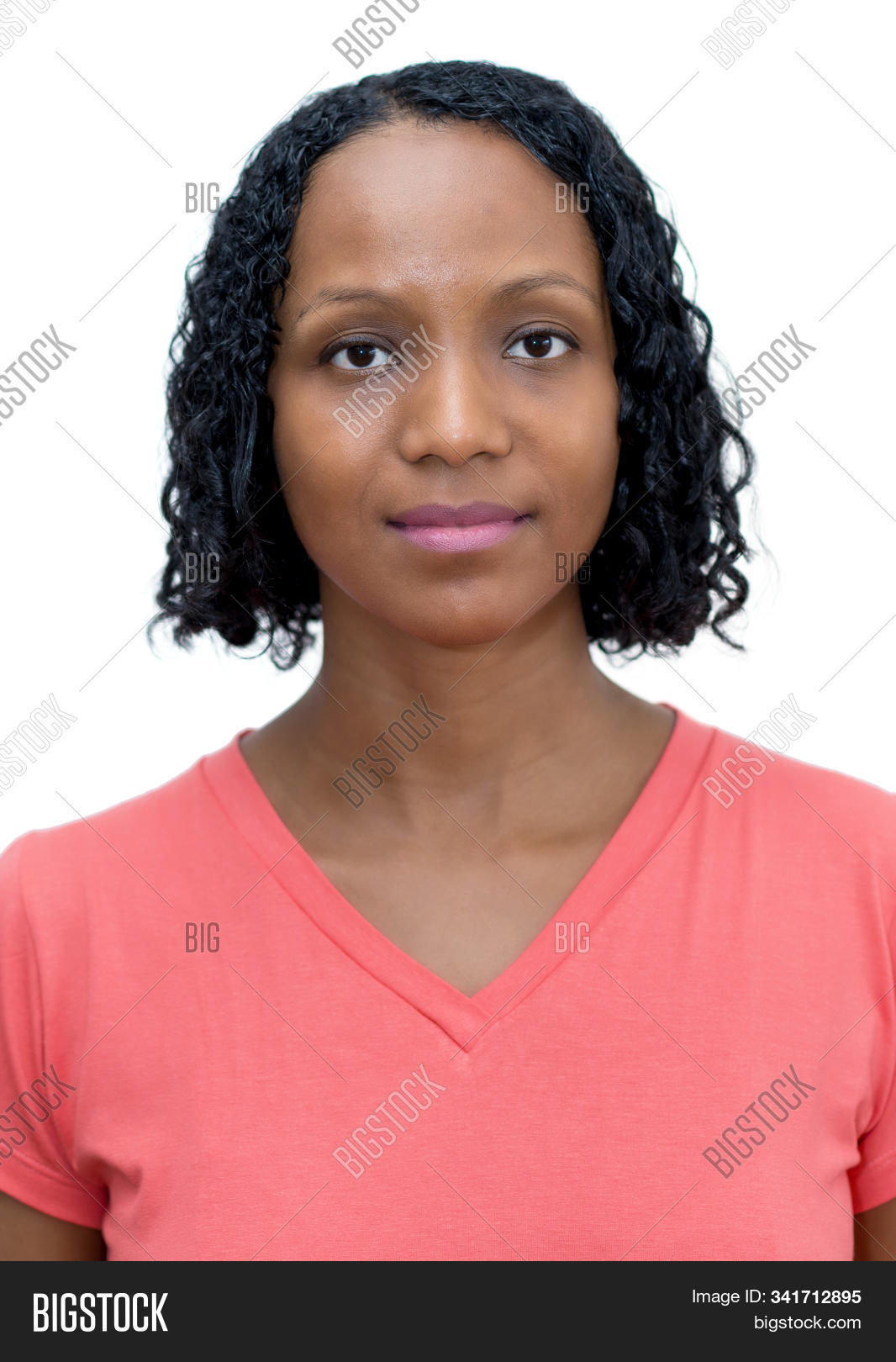 Black Female Passport Photo