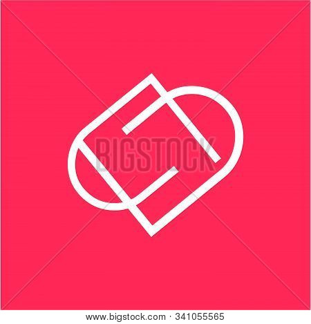 Simple Dd, Pp, Dp, Pd Initials Line Art Company Logo With Heart Shape