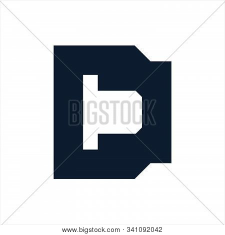 D, Dt Initials Geometric Letter Company Logo And Vector Icon