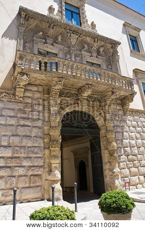 Della Marra palace. Barletta. Puglia. Italien.