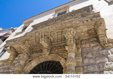 Della Marra palace. Barletta. Puglia. Italien.