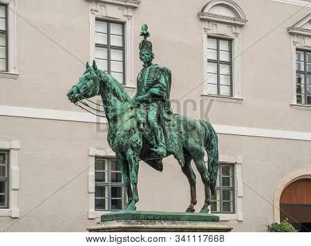 Budapest, Hungary - 11.11.2018: The Monument To Count Andras Hadik Von Futak