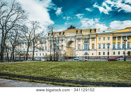 Senate Building In The  Saint Petersburg. Russia.