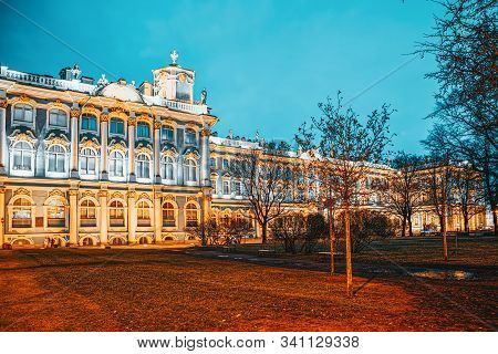 Winter Palace And Hermitage Museum.  Saint Petersburg. Russia.