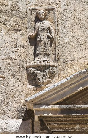 Kostel z Ruggero sv. Barletta. Puglia. Itálie.