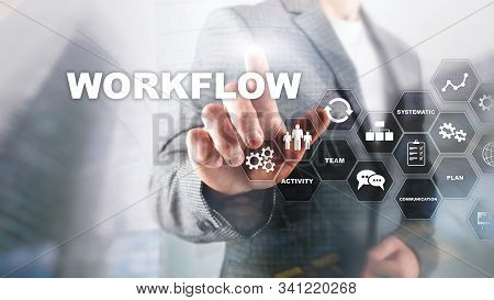 Automation Of Business Workflows. Work Process. Reliability And Repeatability In Technology And Fina