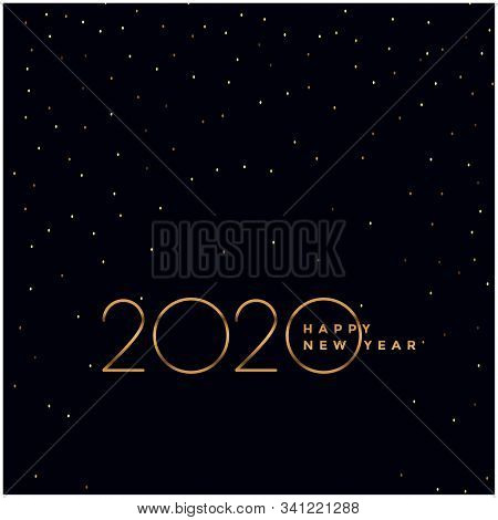 Merry Christmas Happy New Year 2020 Greeting Card Stock Illustration