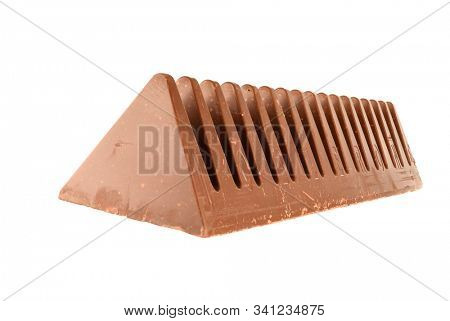 TORONTO, CANADA - DECEMBER 15, 2019: Toblerone is a Swiss chocolate bar brand currently owned by US company Mondelez International, Inc., which was formerly Kraft Foods.