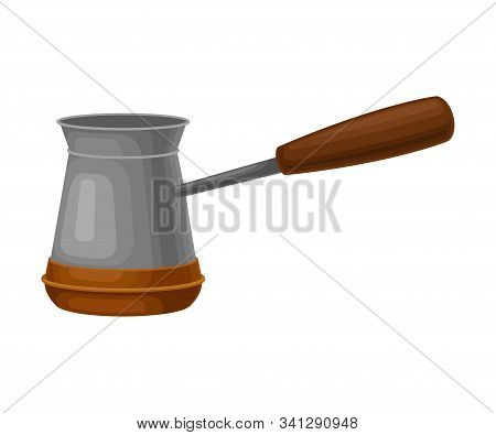 Realistic Jezve For Brewing Coffee Vector Illustrated Item