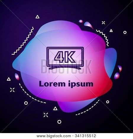 Purple Line Screen Tv Vector Photo Free Trial Bigstock