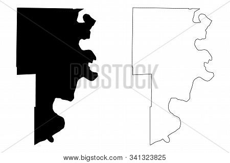 Crittenden County, Arkansas (u.s. County, United States Of America,usa, U.s., Us) Map Vector Illustr