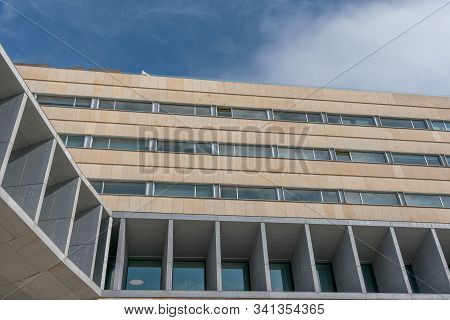 Palma De Mallorca - Balearic Islands, Spain - November 01, 2019: Modern Architectural Building Calle