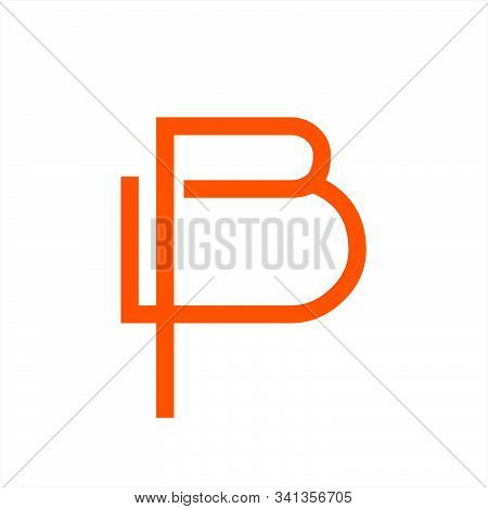 B, Pb, Plb, Pdb Initials Line Art Geometric Company Logo