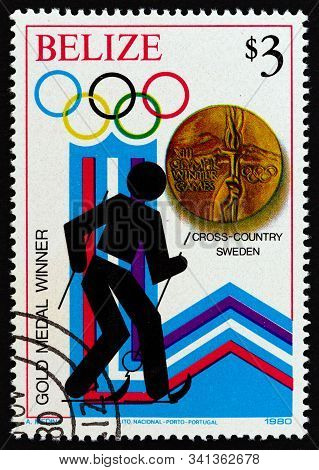 Belize - Circa 1980: A Stamp Printed In Belize From The 
