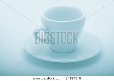 tazza di caffè vuota. demitasse