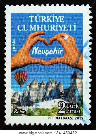 Turkey - Circa 2012: A Stamp Printed In Turkey From The 