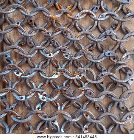 Chainmail Armor Made Of Iron Rings Metal Net For Protection