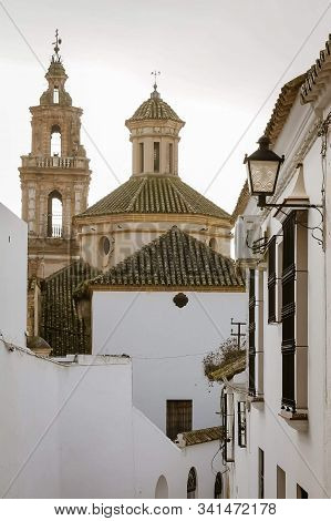 View Of The Church And The City Of Osuna. Andalusia Spain