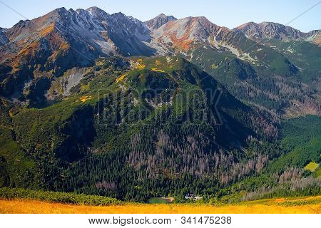 Western Tatras, Rohacska Valley: The Peaks Tri Kopy, Hruba Kopa, Pachola, Spalena And Banikov As Par