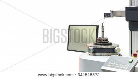 Various Parts From Manufacturing During Inspection By Automatic Probe Of Precision Multi Measuring M