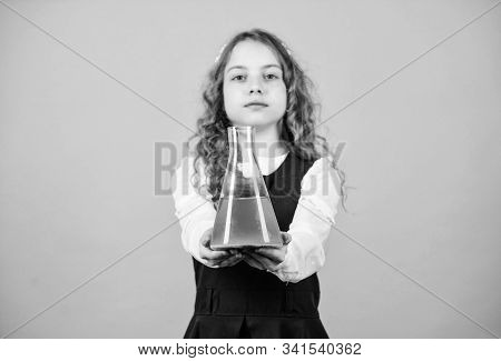 Child Study Bilogy Lesson. Discover Future. Education And Knowledge. Science Research In Lab. Small 
