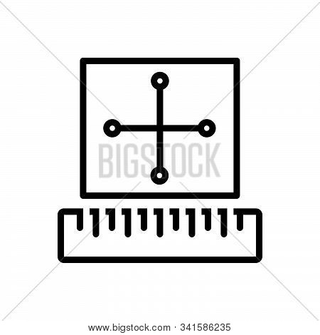 Black Line Icon For Rule Regulations Precept Method