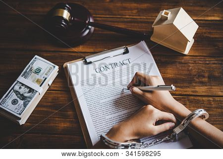 The Hand Was Handcuffed By Writing A Contract, The Concept Was Forced To Be Unfair In The Contract.