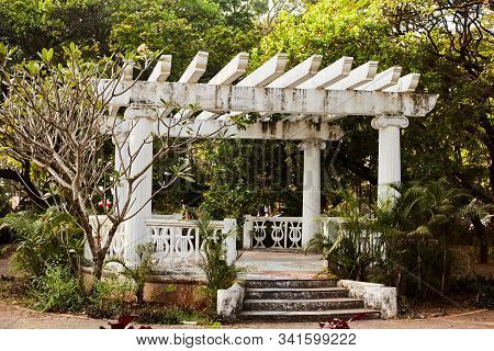Panaji, Goa, India - December 15, 2019: Sights Of Panaji. Garcia De Orta Garden. Streets Of The Stat