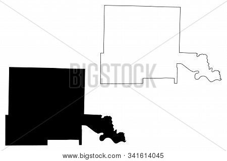 Jefferson County, Arkansas (u.s. County, United States Of America,usa, U.s., Us) Map Vector Illustra