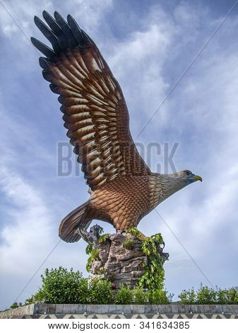 Eagle Sculpture At Dataran Helang At Kuah, Langkawi Island In Malaysia