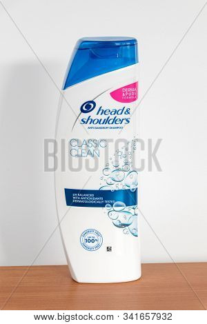 Pruszcz Gdanski, Poland - December 7, 2019: Head & Shoulders Anit-dandruff Classic Clean Shampoo.
