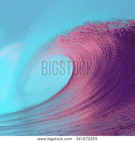 Blue Sky In Perple Wave So Beauyiful Color