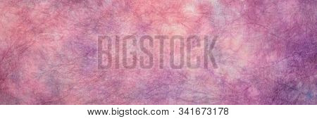 background of purple and blue marbled momi paper, panoramic banner