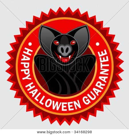 ハッピーハロウィン保証バンパイア バット シール/ステッカー