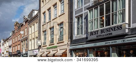 Stores At Daylight Located In Demer Street. Eindhoven, Netherlands.
